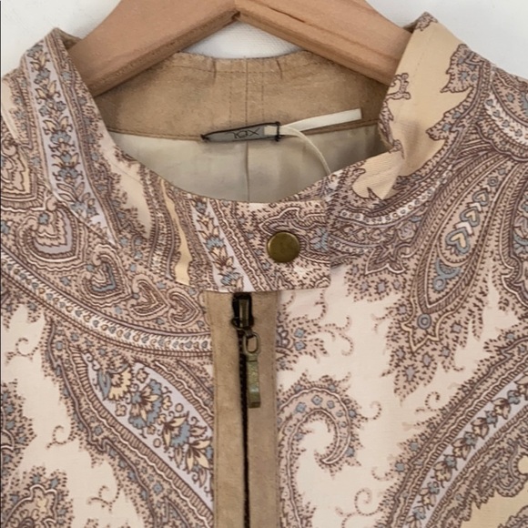 Jax Paisley full zip Moto jacket, size 14 - Picture 9 of 16